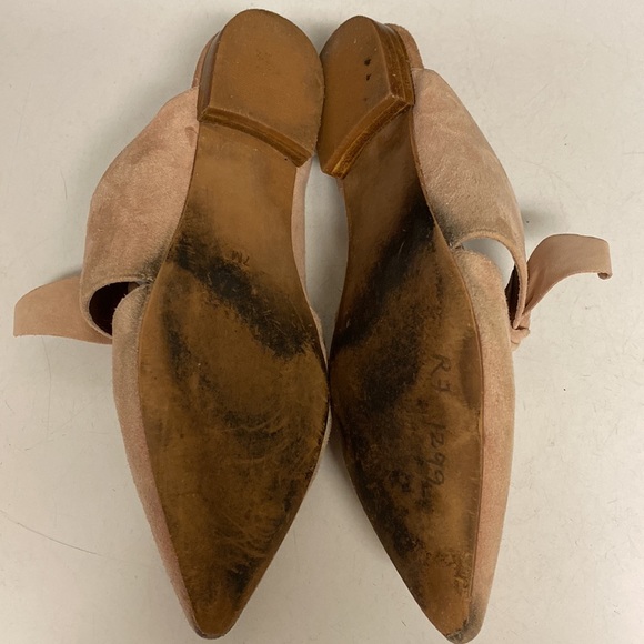 Jeffrey Campbell Charlie Pink Suede Slip On Mule Flat Shoes Size 7M - Picture 15 of 17